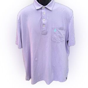 Johnnie-O Hangin’ Out Men’s Lavender Polo Shirt. Size XL